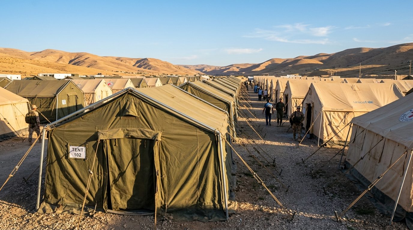Humanitarian Relief Camp Tentage Deployment